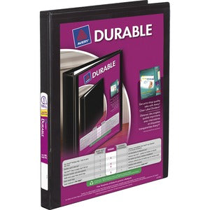 1" Black Durable View Slant-D Presentation Binder