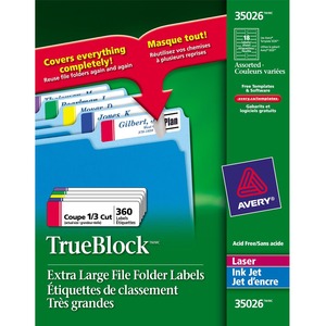 15/16"x3-7/16" Extra Large Filing Label