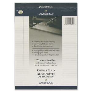 8.5"x11.75" White Ruled Cambridge Notepad