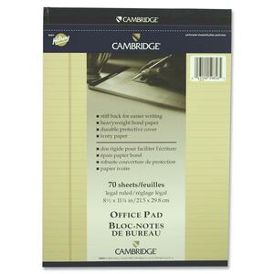8.5"x11.75" Ivory Ruled Office Notepad