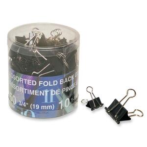 Assorted Foldback Clip 60/Pack