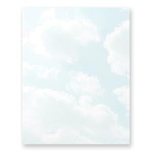 8.5"x11" Blue Clouds Design Paper