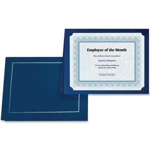 Navy Blue Certificate Holder with Gold Folio 5pack