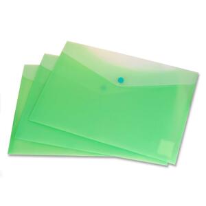 8.5"x11" Lime Frosted Poly Envelope