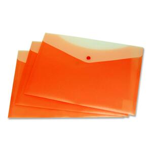 8.5"x11" Tangrine Frosted Poly Envelope