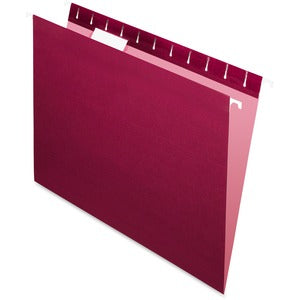 Burgundy Oxford Letter Hanging File Folder