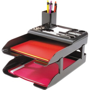 2 Tray/Cups Corporate Desk Tray Set