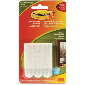 0.75"x2" Adhesives Hanging Strips 3/Pack