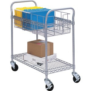 39"x18"x38" Wire Mail Cart