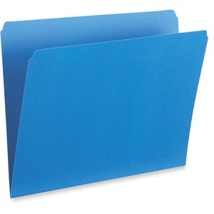 Blue Legal 10.5pt Straight Cut Vertical File Folder