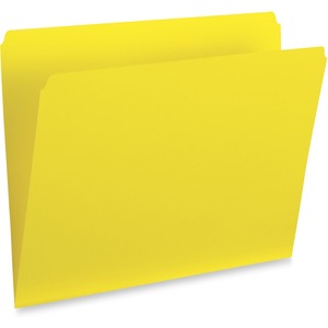 Yellow Legal 10.5pt Straight Cut Vertical File Folder