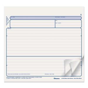 8"x8.5" Carbonless Triplicate Bilingual Inter-Office Memo Form