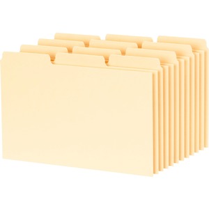 6"x4" Manilla Blank Index Card File Guide 100Pack