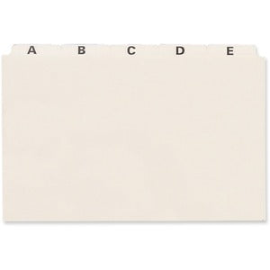 8"X5" A-Z Plain Tab Index Card File Guide