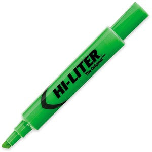 Fluorescent Green Chisel Hi-Liter Desk Style Highlighter