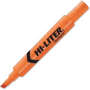 Flourescent Orange Chisel Hi-Liter Desk Style Highlighter