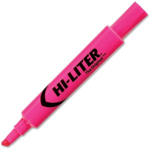 Flourescent Pink Chisel Hi-Liter Desk Style Highlighter