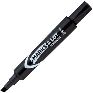 Avery Black Marks-A-Lot Chisel Permanent Marker Each