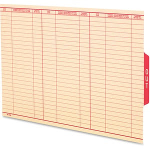 Red Legal Oxford Shelf Out Guide Each