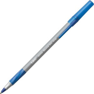 BIC Blue Medium Round Stic Comfort Grip Pen 12/Pack