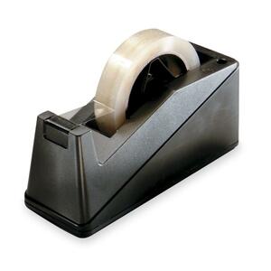 1" Black Desktop Tape Dispenser