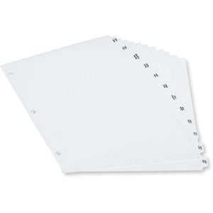 Jan-Dec Poly Tab Index 3 Hole Divider