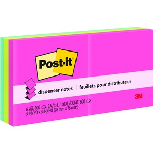 3"x3" Neon Pop-Up Refill Notes