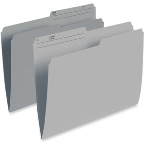 Gray Letter Single Top Vertical File Folder