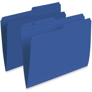 Navy Letter Single Top Vertical File Folder
