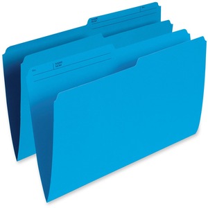 Blue Legal Single Top Vertical File Folder
