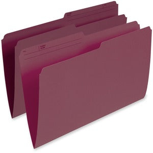 Burgundy Legal Single Top Vertical File Folder