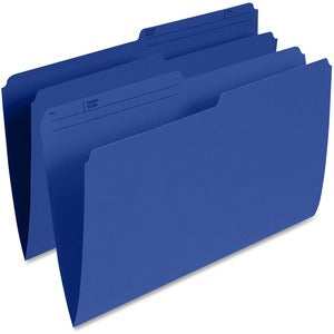 Navy Legal Single Top Vertical File Folder