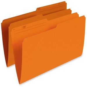 Orange Legal Single Top Vertical File Folder