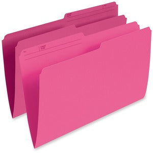 Pink Legal Single Top Vertical Colored File Folder