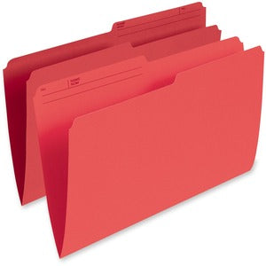 Red Legal Single Top Vertical File Folder
