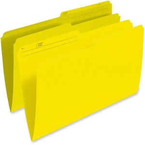 Yellow Legal Single Top Vertical File Folder