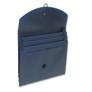 Dark Blue Letter 4 Pocket Expanding Step File