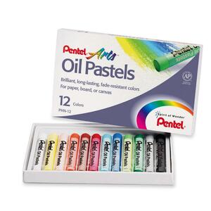 Assorted Stic Oil Pastel 12/Pack