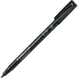 Lumocolor Black Medium Fibre-Tip Pen Each