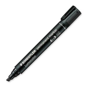 Lumocolor Black Chisel Permanent Marker Each