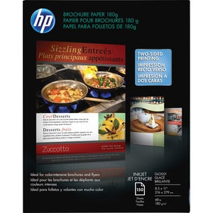 8-1/2"x11" HP 48 Lb Glossy Brochure Inkjet Paper