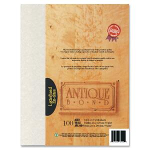 8-1/2"x11" Aged Antique Bond Paper 100/Pack