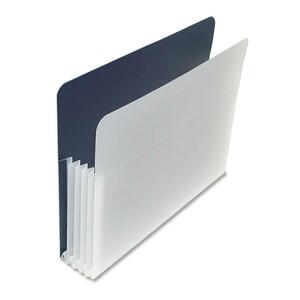 Dark Blue/Clear Letter 5.25" Expanding File Pocket Each