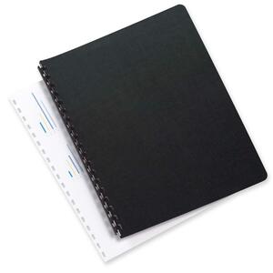 Black Letter Linen Weave Presentation Cover