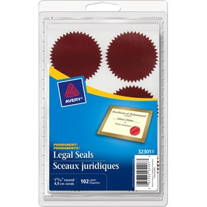 1.9" Self Adhesive Legal Seal 102/Pack