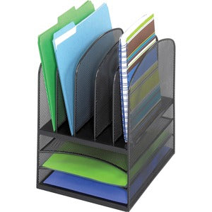 8 Compartment  Mesh Letter Tray Desktop Organizer