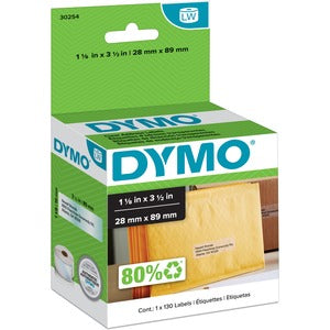 1-1/8"x3-1/2" Clear Address Labels