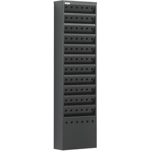 11 Pocket Black Steel Magazine Rack