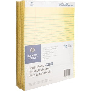 8.5'x11.75" Canary 0.34" Ruled Micro-Perforated Pads