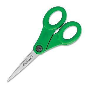 7" KleenEarth Straight Blunt Tip Scissors-Green